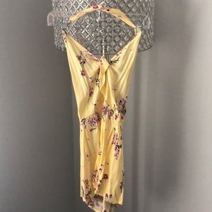 Yellow Halter Neck Romper